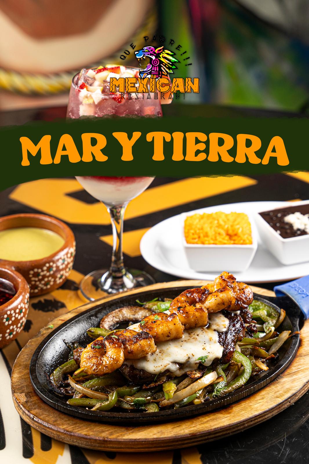 Mar y Tierra plate at Que Padre Restaurant