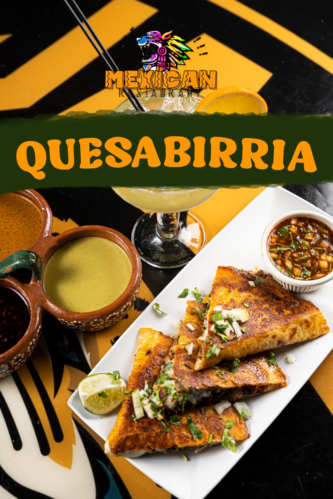 Quesabirria platter with consome